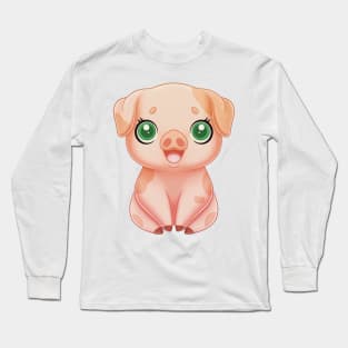 Cute Pig Long Sleeve T-Shirt